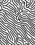 Bold Wavy Black White Abstract Rug