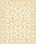 Elegant Floral Vine Pattern Rug