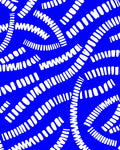 Abstract White Lines Blue Background Rug