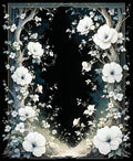 Whimsical Floral Tree Patterned Rug