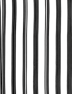 Bold Black White Pinstripe Design Rug