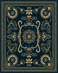 Vintage Floral Medallion Ornament Rug