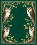 Woodland Owls On Branches Rug