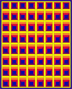Bold Geometric Retro Pattern Rug
