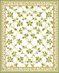 Elegant Floral Lattice Design Rug