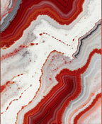 Red Agate Natural Stone Pattern Rug