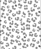Scattered Grey Petal Pattern Design Rug