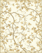 Classic Botanical Vine Cream Rug