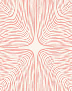 Coral Organic Lines Pattern Rug