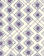 Diamond Starburst Pattern Rug