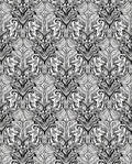 Intricate Line Art Floral Pattern Design Rug