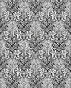 Intricate Line Art Floral Pattern Design Rug