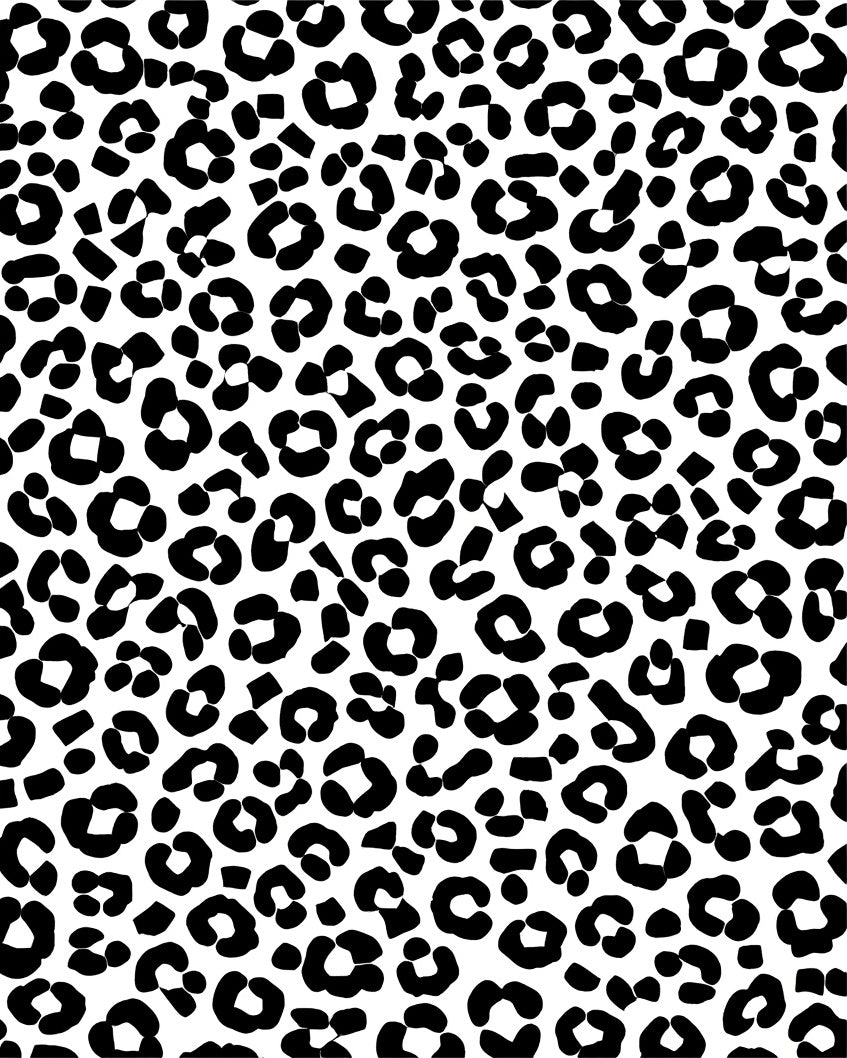 Bold Black Animal Spot Pattern Rug