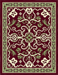 Elegant Floral Vine Design Rug
