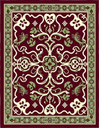 Elegant Floral Vine Design Rug