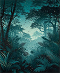 Mystical Jungle Canopy Design Rug