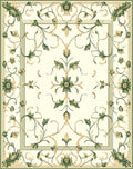 Elegant Floral Vines Patterned Rug