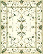 Elegant Floral Vines Patterned Rug