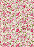 Whimsical Floral Pattern with Pink Roses Rug