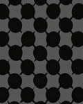 Monochrome Abstract Circle Pattern Surface Rug