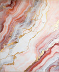 Ethereal Agate Pink and Gold Rug