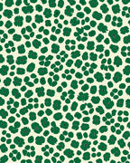 Abstract Green Floral Funky Pattern Rug
