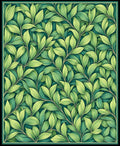 Verdant Leaf Patterned Rug