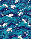 Oceanic Turtle Print Design Rug