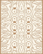 Boho Eclectic Abstract Lightbulb Rug