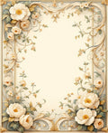 Vintage Floral Swirl Patterned Rug
