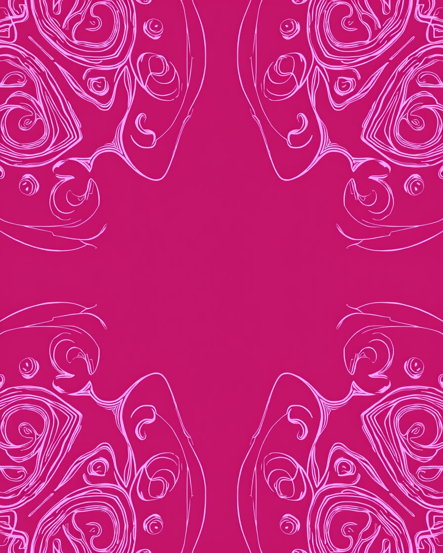 Abstract Swirls Line Art Rug