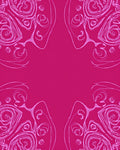Abstract Swirls Line Art Rug