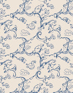 Abstract Swirling Floral Pattern Design Rug