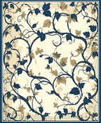 Vineyard Floral Nature Inspired Rug