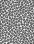 Bold Black Leopard Print Pattern Rug