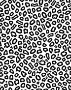 Bold Black Leopard Print Pattern Rug
