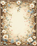 Vintage Floral Vine Design Rug