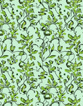 Botanical Vines On Light Green Rug