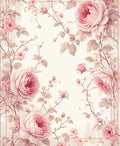 Vintage Rose Floral Garden Design Rug