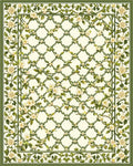 Vine Lattice Floral Pattern Rug