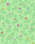 Floral Branch Pattern With Pink Yellow Blooms Rug