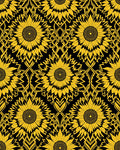 Bold Sunflower Geometric Pattern Rug