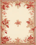 Ornate Floral Scrollwork Design Rug