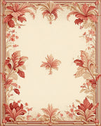 Ornate Floral Scrollwork Design Rug