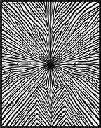 Bold Radial Wood Grain Pattern Rug