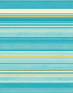 Coastal Blue Stripe Design Rug