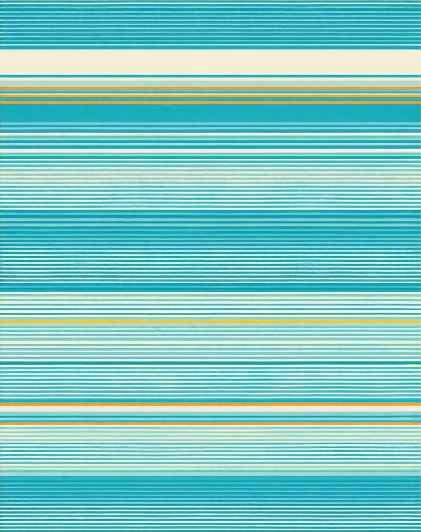 Coastal Blue Stripe Design Rug