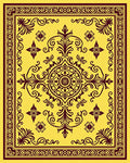Rich Filigree Paisley Floral Pattern Rug