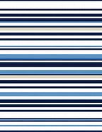 Classic Blue Stripe Pattern Rug