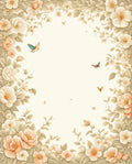 Whimsical Floral Butterfly Garden Rug